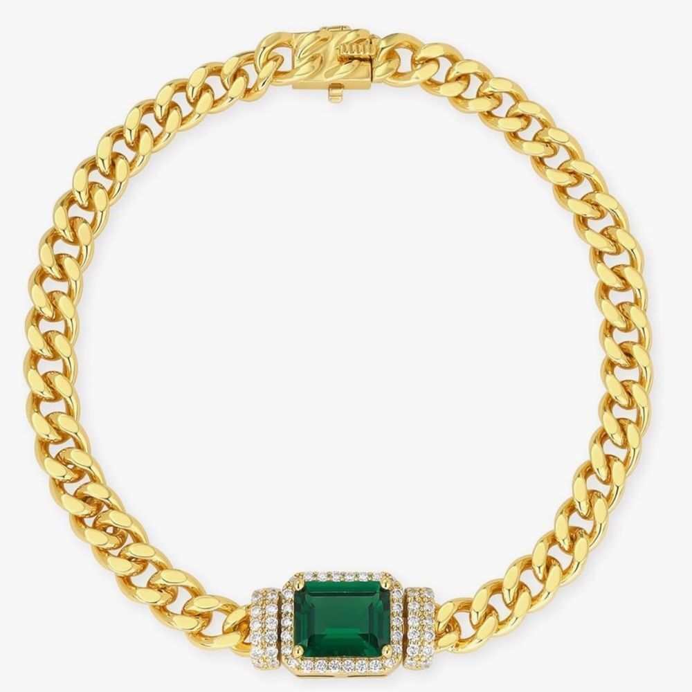 NEW 18K Gold Plated Cuban Link Bracelet